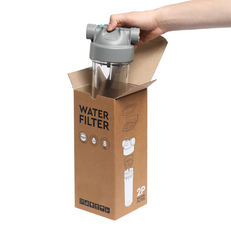 2P housing ECO 9" ¾ transparent PET bowl ½ – ½"