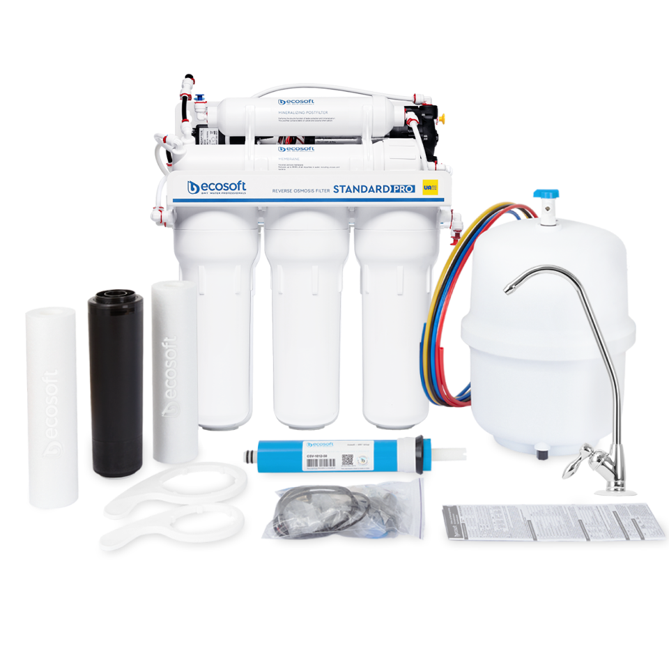 STANDARD PRO reverse osmosis filter with mineralization and pump