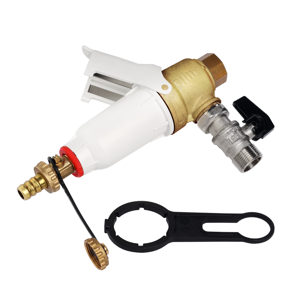 DIMA BRASS filter with brass insert ¾" – 800 micron