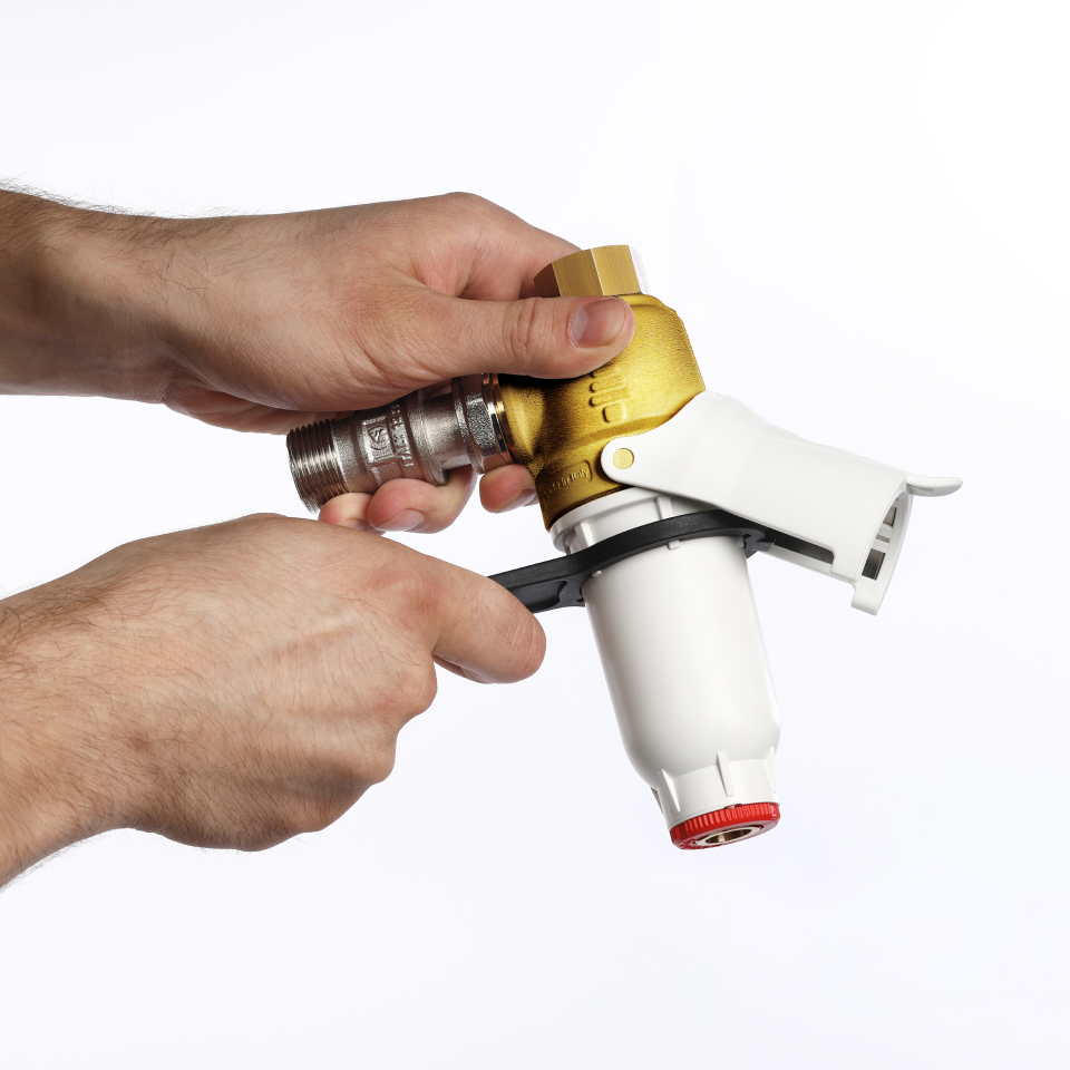 DIMA BRASS filter with brass insert ¾" – 800 micron