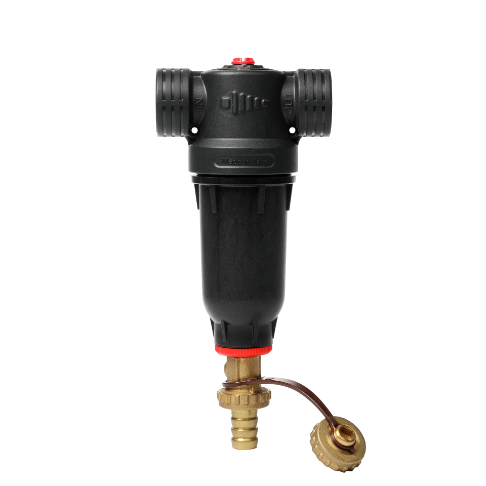 Self-Cleaning PA-R filter with 304 stainless steel mesh cartridges. ½" F