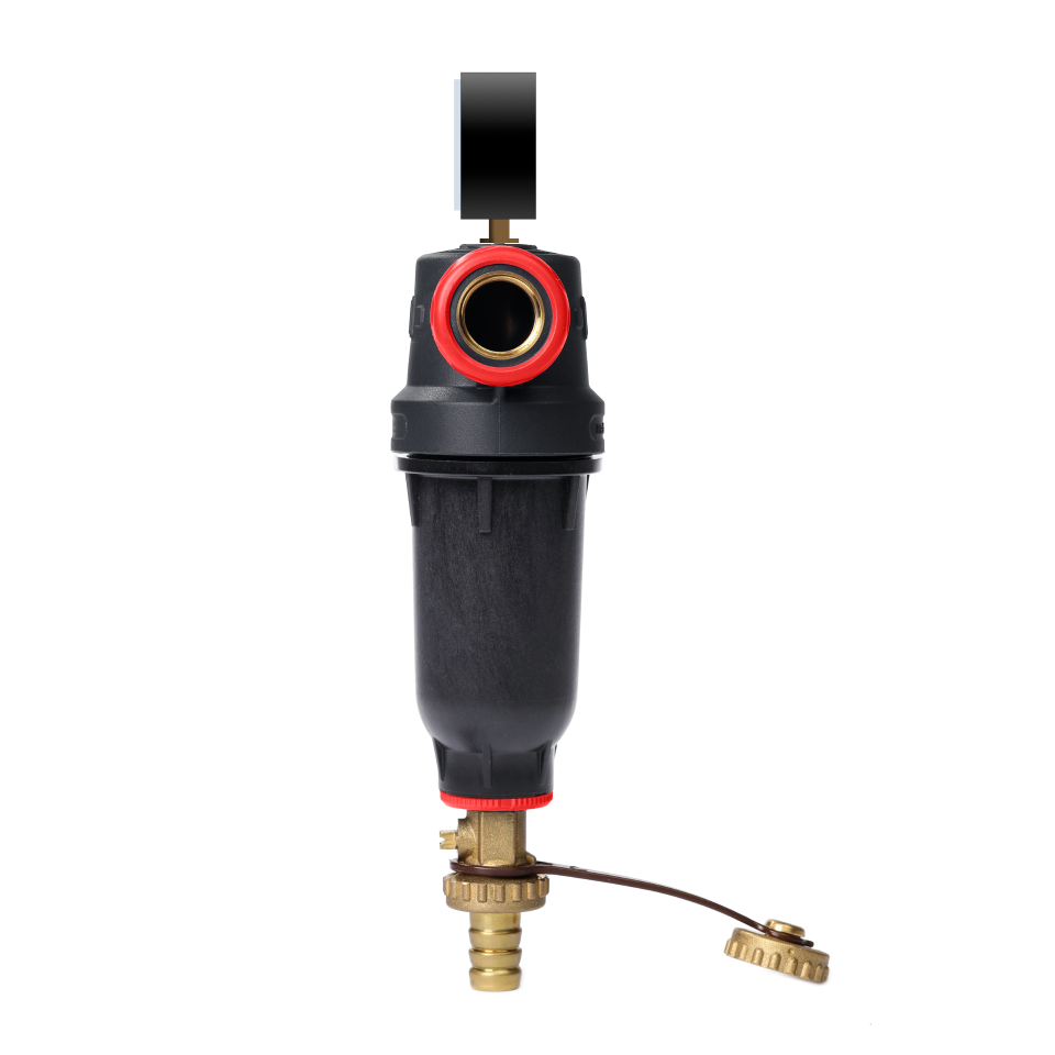 Self-Cleaning PA-R filter with 304 stainless steel mesh cartridges. with ½” FM and ¾” M connection