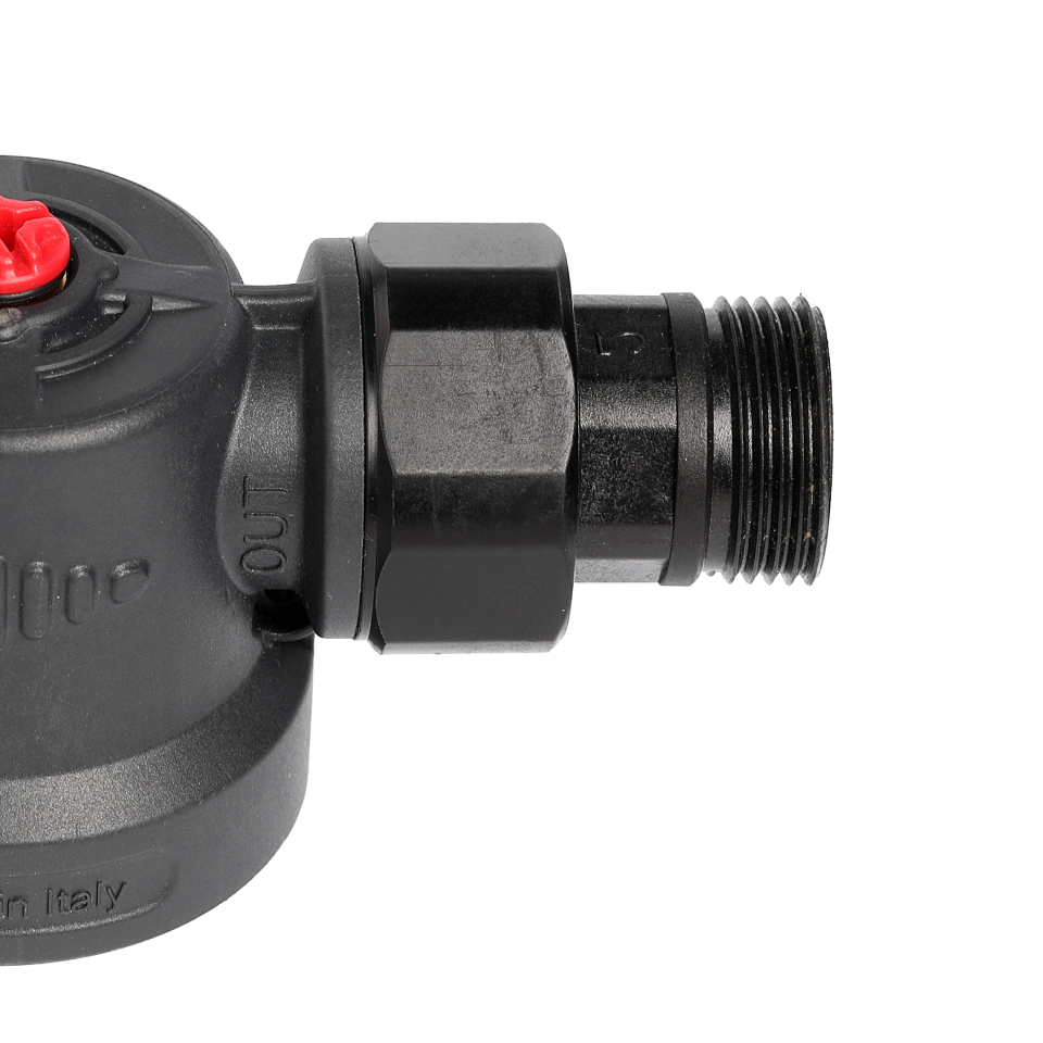 Self-Cleaning PA-R filter with 304 stainless steel mesh cartridges. with ½” FM and ¾” M connection