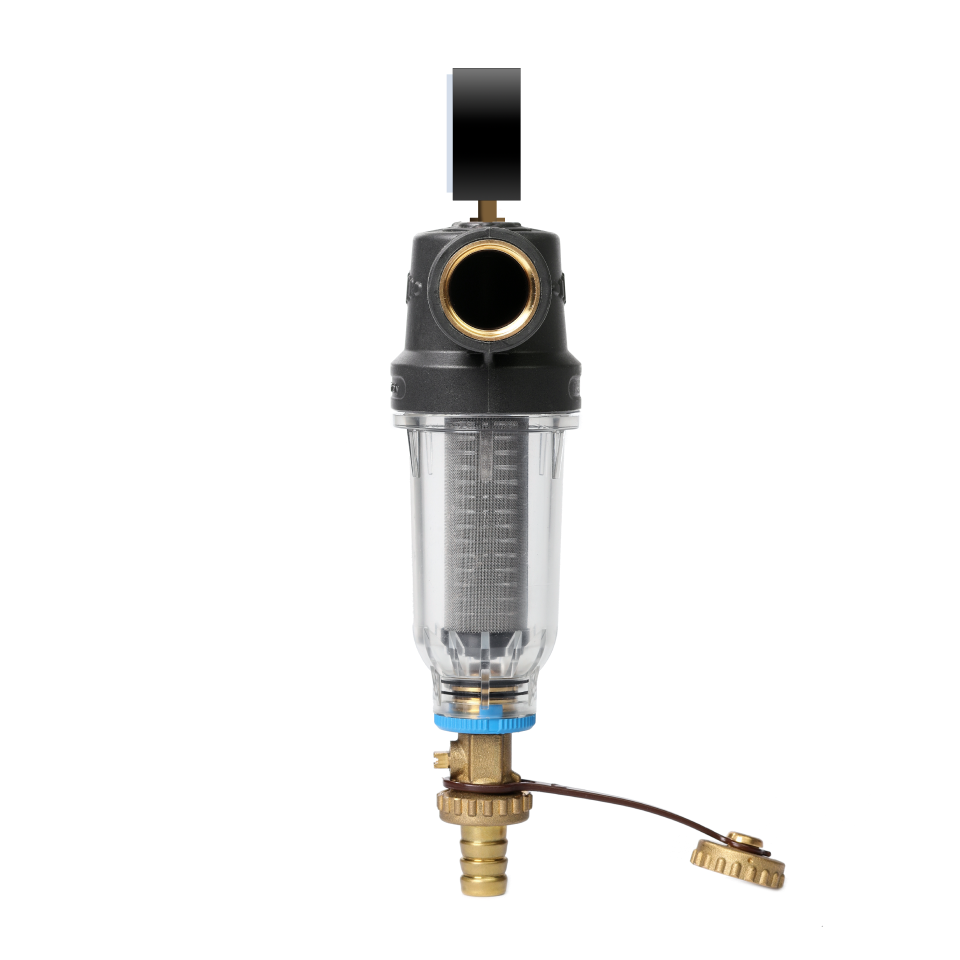 Self-Cleaning SAN filter with 304 stainless steel mesh cartridges. ½" F