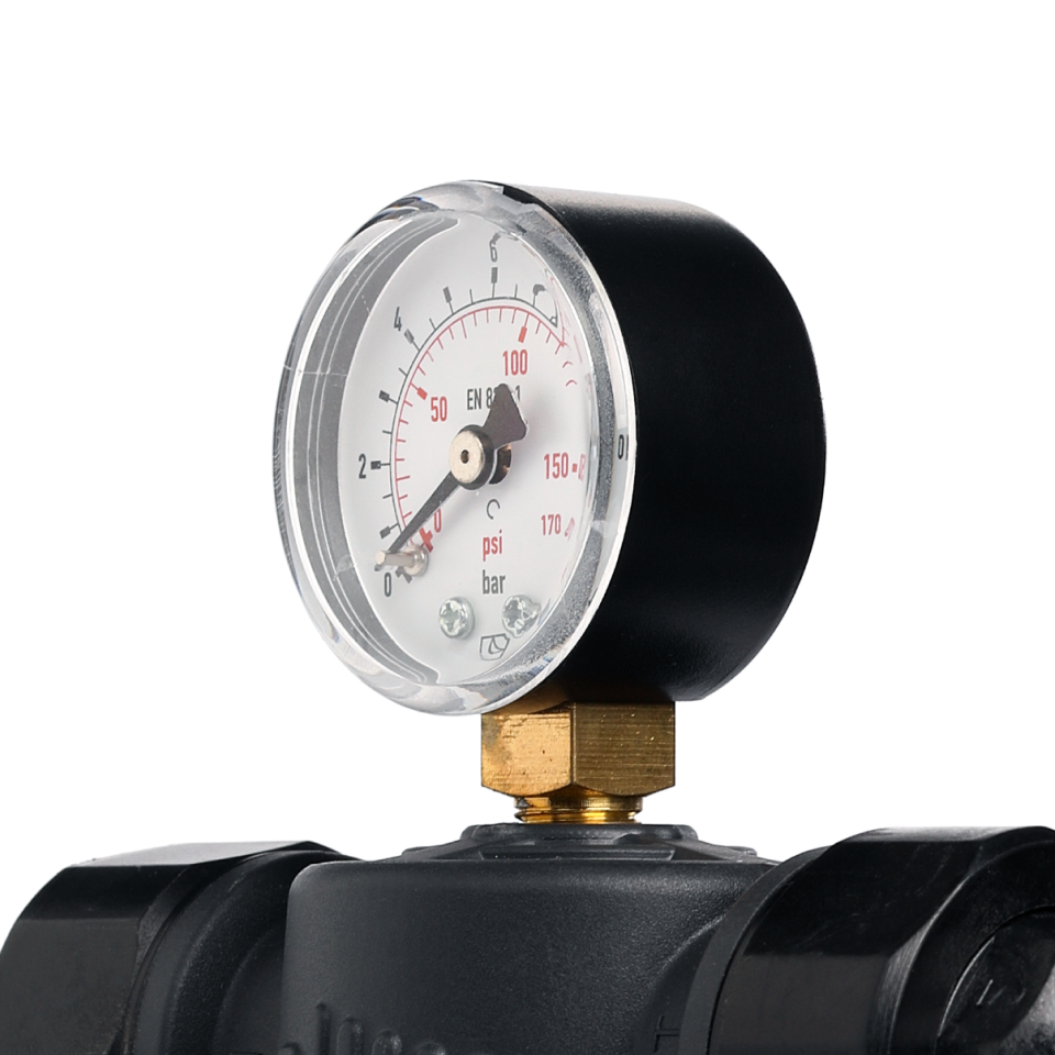 Self-Cleaning SAN filter with 304 stainless steel mesh cartridges with ½” FM and ¾” M connection