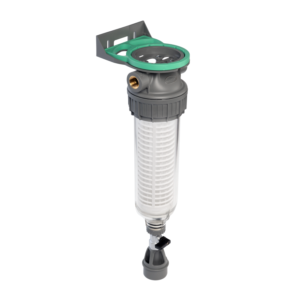 3P housing ECO 9” ¾ transparent PET bowl with venturi valve + drain ¾” 