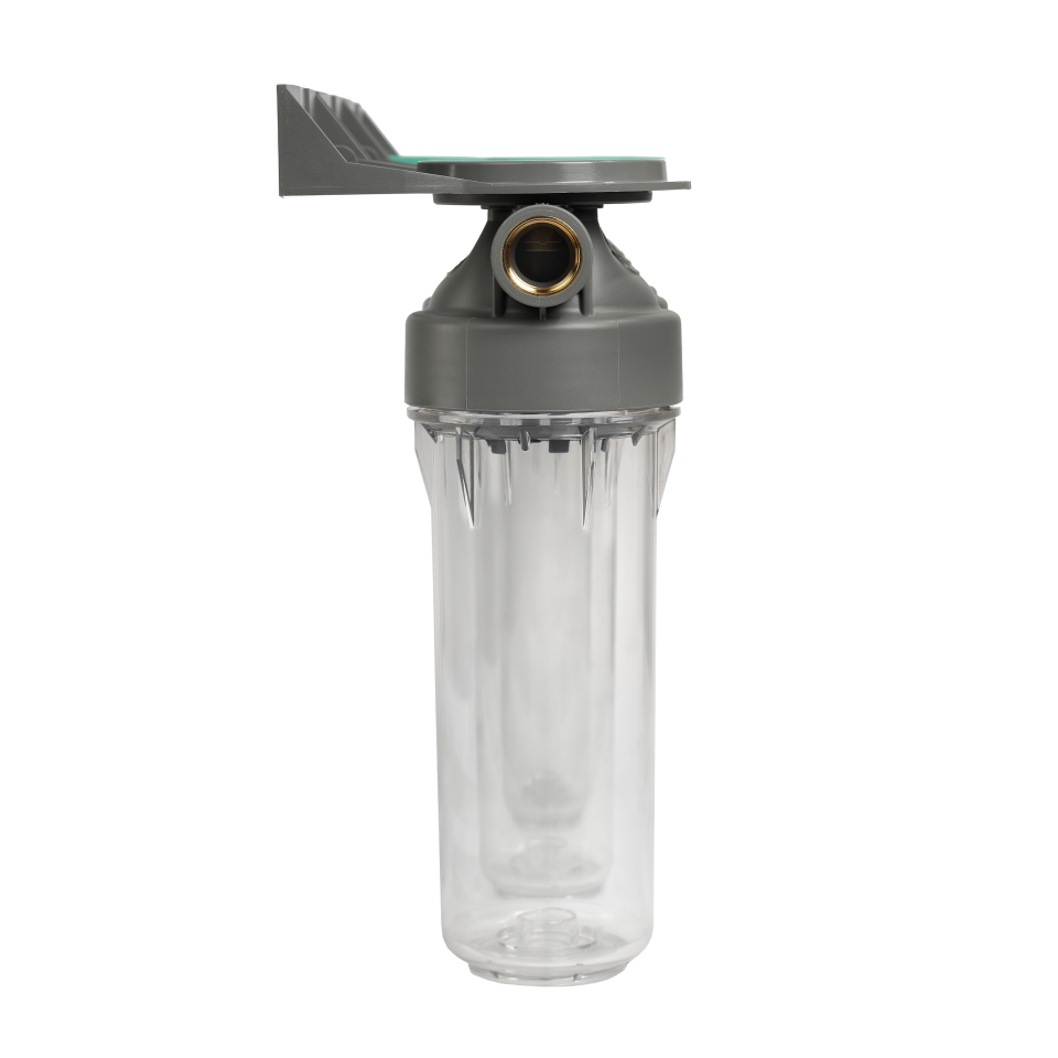 2P housing ECO TRIPLEX 9" ¾ transparent PET bowl 1 – 1"