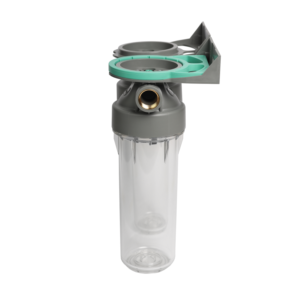 2P housing ECO DUPLEX 9" ¾ transparent PET bowl ¾ – ¾"