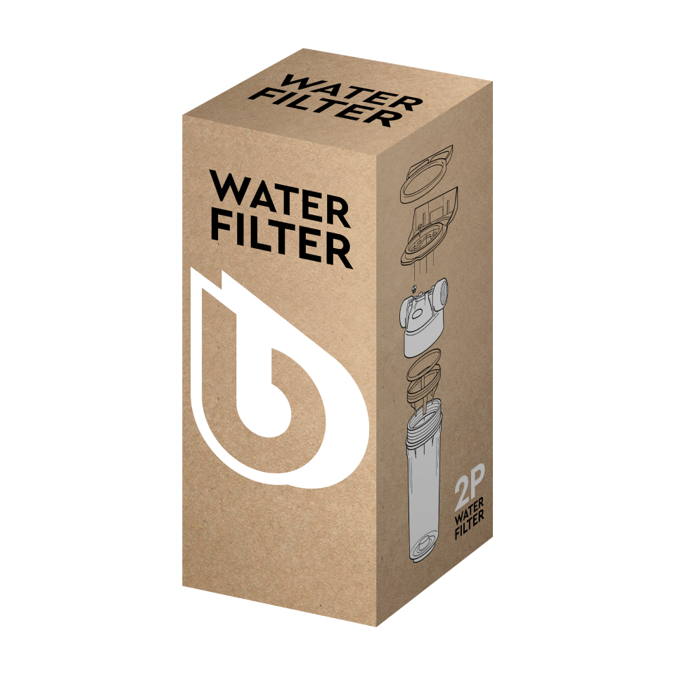 2P housing ECO 9" ¾ transparent PET bowl ¾ – ¾"