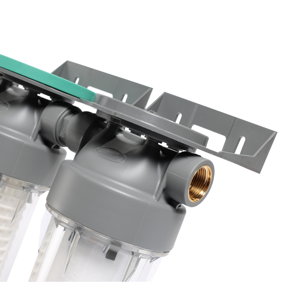 2P housing ECO DUPLEX 9" ¾ transparent PET bowl ¾ – ¾"