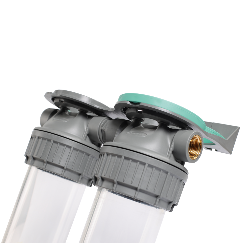 3P housing ECO DUPLEX 9” ¾ transparent PET bowl ¾ – ¾"