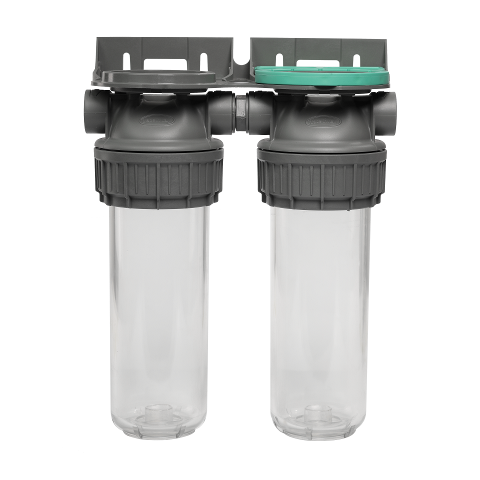 3P housing ECO DUPLEX 9” ¾ transparent PET bowl ¾ – ¾"