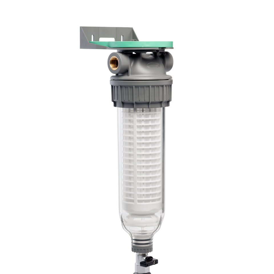 3P housing ECO 9” ¾ transparent PET bowl with venturi valve + drain ¾” 